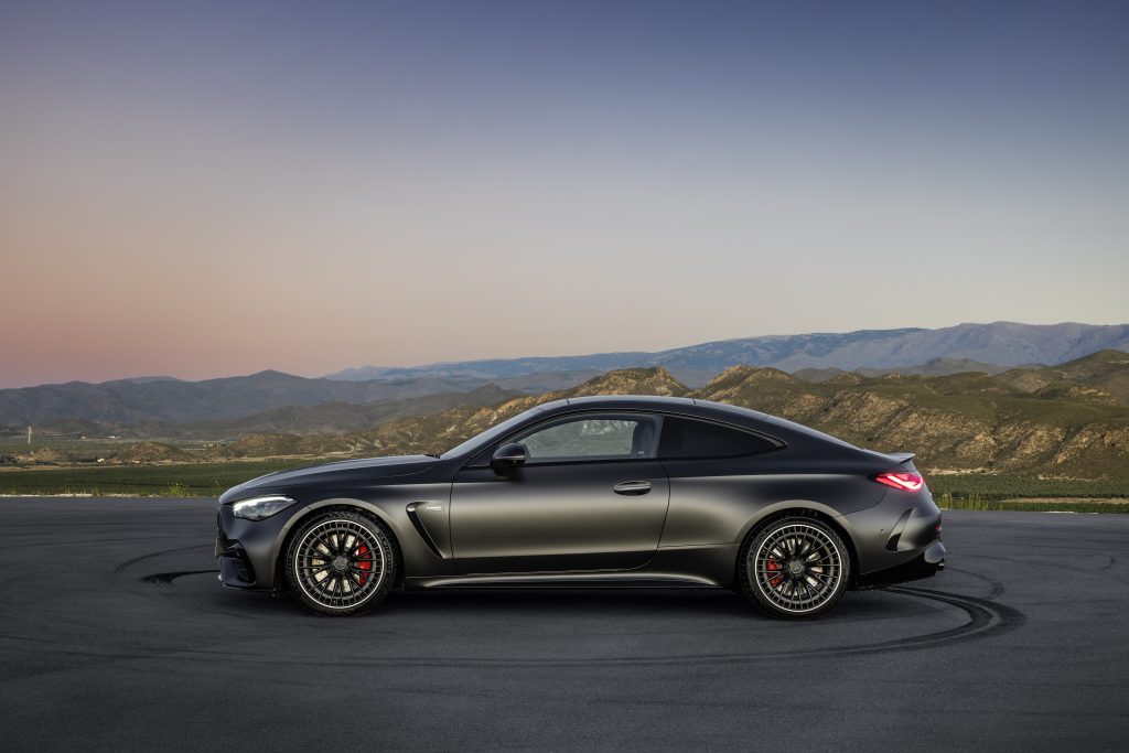 Mercedes amg cle coupe side