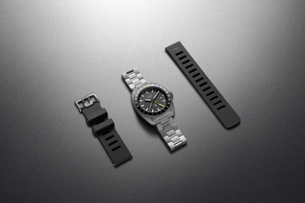 Timex x The James Brand Automatic GMT strap options